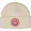 image:imageFunky Junque Adorable Newborn Baby Smiley Face Beanie  Soft Knit Winter Hat with Premium Suede PatchSmiley  IvoryPink