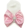 White - Rose Satin Bow