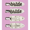 image:imageFunky Junque Bride Hair Clips  4 Pack Bachelorette Party Favors Bridal Shower Makeup Beauty Set  Bride  BlackBride  Black