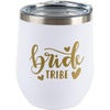 image:imageFunky Junque Insulated Wine Tumbler  Bride Tribe BlackPink  Doublewall insulated wine tumbler with leakproof lid amp straws for weddings bachelorette parties bridal showers amp toastsBride Tribe WhiteGold