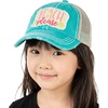 image:imageFunky Junque Kids Baseball Cap Embroidered Toddler Snapback Hat  Soft cotton kids cap with embroidered designs for park days school playtime vacations amp birthday giftsBeach Please Metallic  Turquoise 59