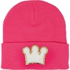 image:imageFunky Junque Kids Cozy Knit Winter Beanie Hat  Perfect Holiday Stocking StufferCrown  Candy PinkWhite