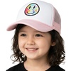 image:imageFunky Junque Kids Mesh Baseball Hat Toddler Adjustable Trucker Cap  Breathable baseball hat with precurved visor for the playground pool days pumpkin patch amp summer campSmiley W Lightning Bolt  Light PinkWhite