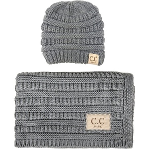 image:imageBaby Blanket amp Beanie Set  Ribbed Knit  Single Pom  Heather Grey  Soft fuzzy baby blanket amp beanie set with large 30x35 size for snuggling crib naps strollers amp shower giftsRibbed Knit  No Pom  Heather Grey