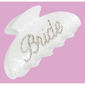image:imageBridal Claw Clip Set  Squad  Pearl embellished claw clips with strong hold for bridal showers bachelorette parties weddings amp getting readyBride
