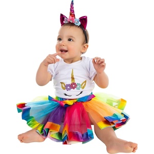 image:imageFunky Junque Baby Girl Birthday Outfit for 1st Birthday TShirt Tutu Skirt and Headband Cake Smash Dress ClothesUnicorn  Tshirt  Tutu  Headband