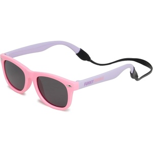 image:imageFunky Junque Baby Sunglasses Strap Unbreakable Toddler Shades  Bendable polycarbonate baby sunglasses with adjustable strap for swimming surfing kayaking amp beach daysPink PurpleSmoke Lenses