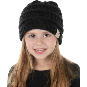 image:imageFunky Junque Exclusives Child Toddler Beanie Warm Winter Kids Knit Skull Cap HatBlack