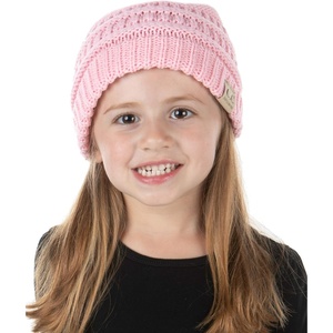 image:imageFunky Junque Exclusives Child Toddler Beanie Warm Winter Kids Knit Skull Cap HatPale Pink