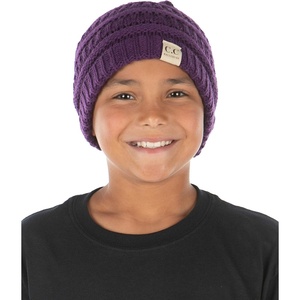 image:imageFunky Junque Exclusives Child Toddler Beanie Warm Winter Kids Knit Skull Cap HatPurple