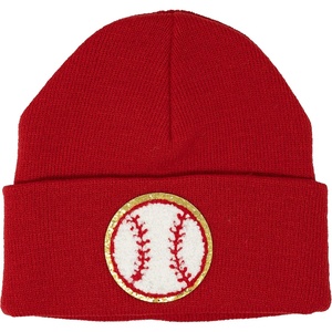 image:imageFunky Junque Kids Cozy Knit Winter Beanie Hat  Perfect Holiday Stocking StufferBaseball  RedWhiteRed