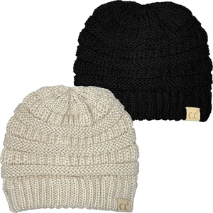 image:imageFunky Junque Kids Ribbed Beanie Hat  Soft Knit Winter Hat for Girls amp Boys Ages 29 Warm Toddler Beanie Youth Toboggan1 Black 1 Beige 2 Pack