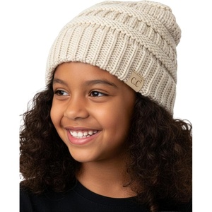 image:imageFunky Junque Kids Ribbed Beanie Hat  Soft Knit Winter Hat for Girls amp Boys Ages 29 Warm Toddler Beanie Youth TobogganBeige