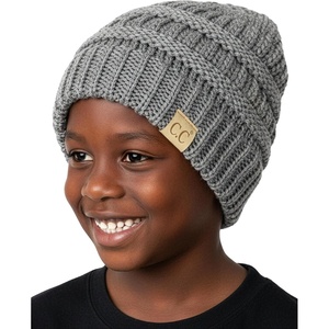 image:imageFunky Junque Kids Ribbed Beanie Hat  Soft Knit Winter Hat for Girls amp Boys Ages 29 Warm Toddler Beanie Youth TobogganHeather Grey