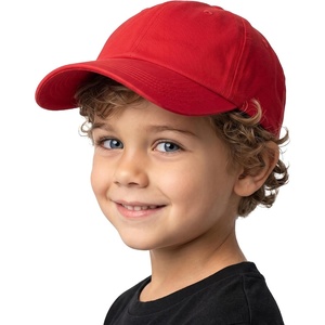 image:imageFunky Junque Toddler Baseball Hat Kids Adjustable Trucker Cap  Cotton youth baseball hat with adjustable fit for school beach trips playdates vacations amp pumpkin patchesRed Ages 25