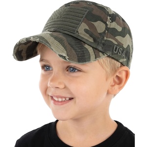image:imageFunky Junque Toddler Baseball Hat Kids Adjustable Trucker Cap  Cotton youth baseball hat with adjustable fit for school beach trips playdates vacations amp pumpkin patchesAmerican Flag  Green Camo Ages 25