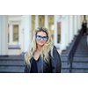 image:imageFunky Junque Clear Glasses for Women  Non Prescription Oversized Fashion Square Frame SunglassesBlue  Transparent