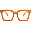 image:imageFunky Junque Clear Glasses for Women  Non Prescription Oversized Fashion Square Frame SunglassesRust  Solid