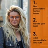 image:imageFunky Junque Clear Glasses for Women  Non Prescription Oversized Fashion Square Frame SunglassesRust  Solid