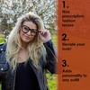 image:imageFunky Junque Clear Glasses for Women  Non Prescription Oversized Fashion Square Frame SunglassesTortoise  Solid