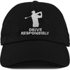 image:imageFunky Junque Dad Hat for Men  Golf Hat Baseball Cap Unconstructed Low Profile Trucker CapDrive Responsibly  Black