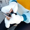 image:imageFunky Junque Exclusives Womens Mittens Faux Fur Convertible Fingerless GlovesCoffee