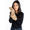 image:imageFunky Junque Exclusives Womens Mittens Faux Fur Convertible Fingerless GlovesDark Camel