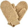 image:imageFunky Junque Exclusives Womens Mittens Faux Fur Convertible Fingerless GlovesDark Camel