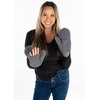 image:imageFunky Junque Exclusives Womens Mittens Faux Fur Convertible Fingerless GlovesSherpa Grey