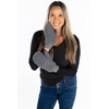 image:imageFunky Junque Exclusives Womens Mittens Faux Fur Convertible Fingerless GlovesSherpa Grey