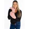 image:imageFunky Junque Exclusives Womens Mittens Faux Fur Convertible Fingerless GlovesSherpa Rose