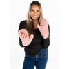 image:imageFunky Junque Exclusives Womens Mittens Faux Fur Convertible Fingerless GlovesSherpa Rose