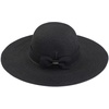 image:imageFunky Junque Foldable Sun Hat for Women  Packable Straw Beach Cap UPF 50 Adjustable Travel Bucket HatBlack