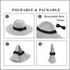 image:imageFunky Junque Foldable Sun Hat for Women  Packable Straw Beach Cap UPF 50 Adjustable Travel Bucket HatNatural