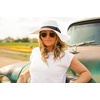 image:imageFunky Junque Foldable Sun Hat for Women  Packable Straw Beach Cap UPF 50 Adjustable Travel Bucket HatWhite