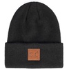 image:imageFunky Junque Knit Beanie for Men amp Women  Warm Stretch Winter Hat Soft Skull Cap Solid amp Heathered ColorsHeathered  Black