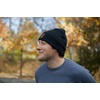 image:imageFunky Junque Knit Beanie for Men amp Women  Warm Stretch Winter Hat Soft Skull Cap Solid amp Heathered ColorsHeathered  Black