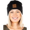 image:imageFunky Junque Knit Beanie for Men amp Women  Warm Stretch Winter Hat Soft Skull Cap Solid amp Heathered ColorsHeathered  Black