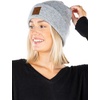 image:imageFunky Junque Knit Beanie for Men amp Women  Warm Stretch Winter Hat Soft Skull Cap Solid amp Heathered ColorsHeathered  Grey