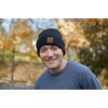 image:imageFunky Junque Knit Beanie for Men amp Women  Warm Stretch Winter Hat Soft Skull Cap Solid amp Heathered ColorsSolid  Black