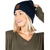 image:imageFunky Junque Knit Beanie for Men amp Women  Warm Stretch Winter Hat Soft Skull Cap Solid amp Heathered ColorsSolid  Navy