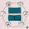 image:imageFunky Junque Lined Headwrap  Blue Mix 15Blue Mix 15
