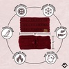 image:imageFunky Junque Lined Headwrap  Blue Mix 15Burgundy