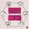 image:imageFunky Junque Lined Headwrap  Blue Mix 15Candy Pink