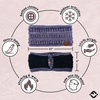 image:imageFunky Junque Lined Headwrap  Blue Mix 15Purple Mix