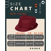 image:imageFunky Junque Mens Wool Blend Fedora Vintage Winter Dress HatBurgundy