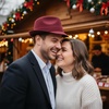 image:imageFunky Junque Mens Wool Blend Fedora Vintage Winter Dress HatBurgundy