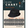 image:imageFunky Junque Mens Wool Blend Fedora Vintage Winter Dress HatCharcoal