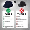 image:imageFunky Junque Mens Wool Blend Fedora Vintage Winter Dress HatNavy