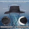 image:imageFunky Junque Packable Wide Brim Sun Hat UPF 50 Hiking CapBlack